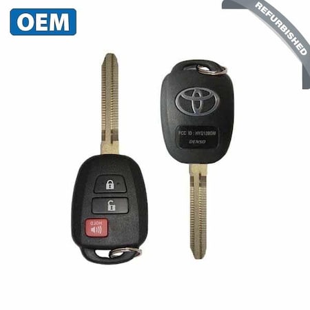 REF:  2013-2019 Toyota RAV4 Prius C / 3-Button Remote Head Key / PN: 89070-42D30 / HYQ12BDM (H